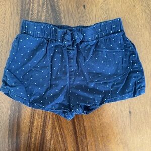 H&M Navy Blue Polka Dot Baby Girl Shorts size 6M